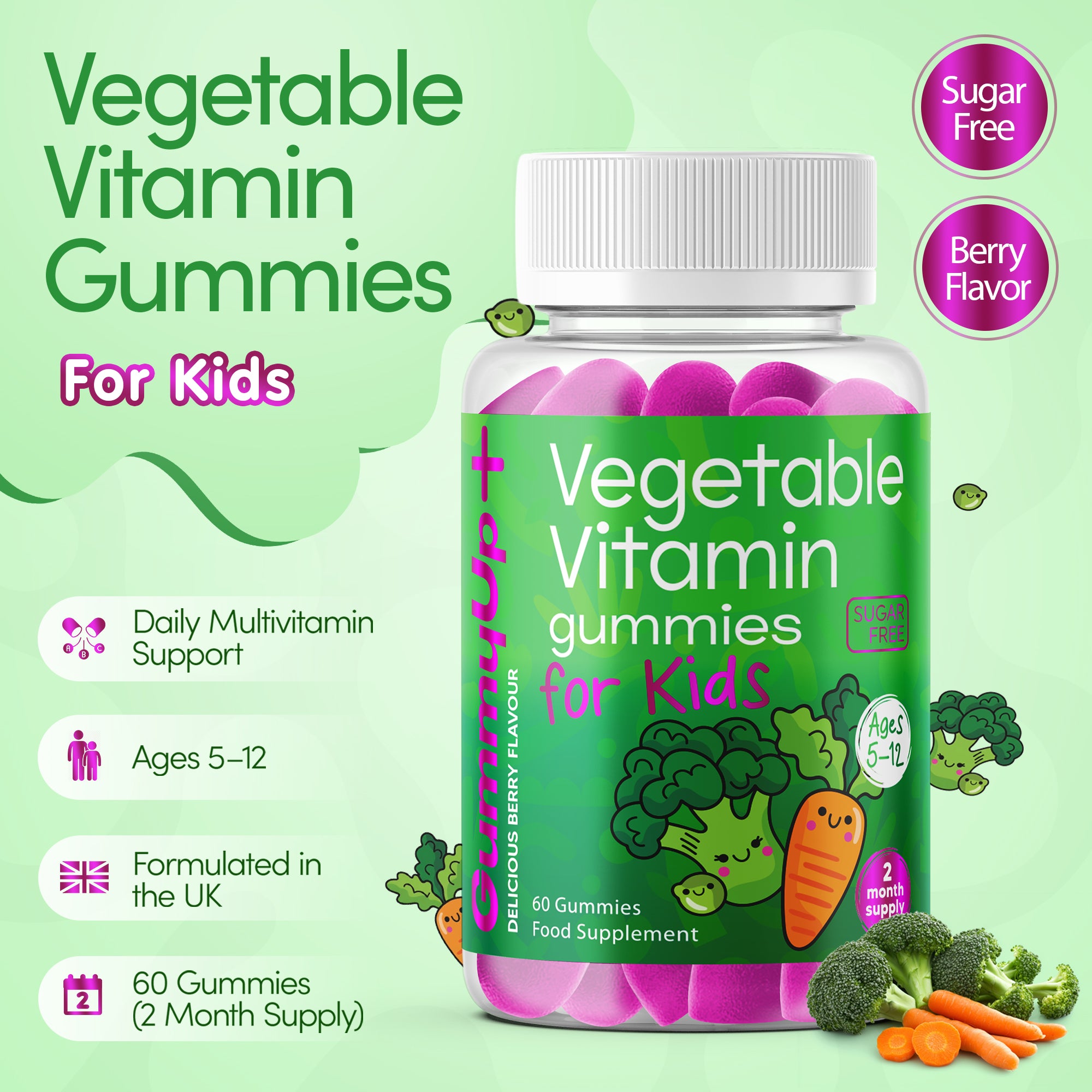 Kids Vegetable Vitamin Gummies