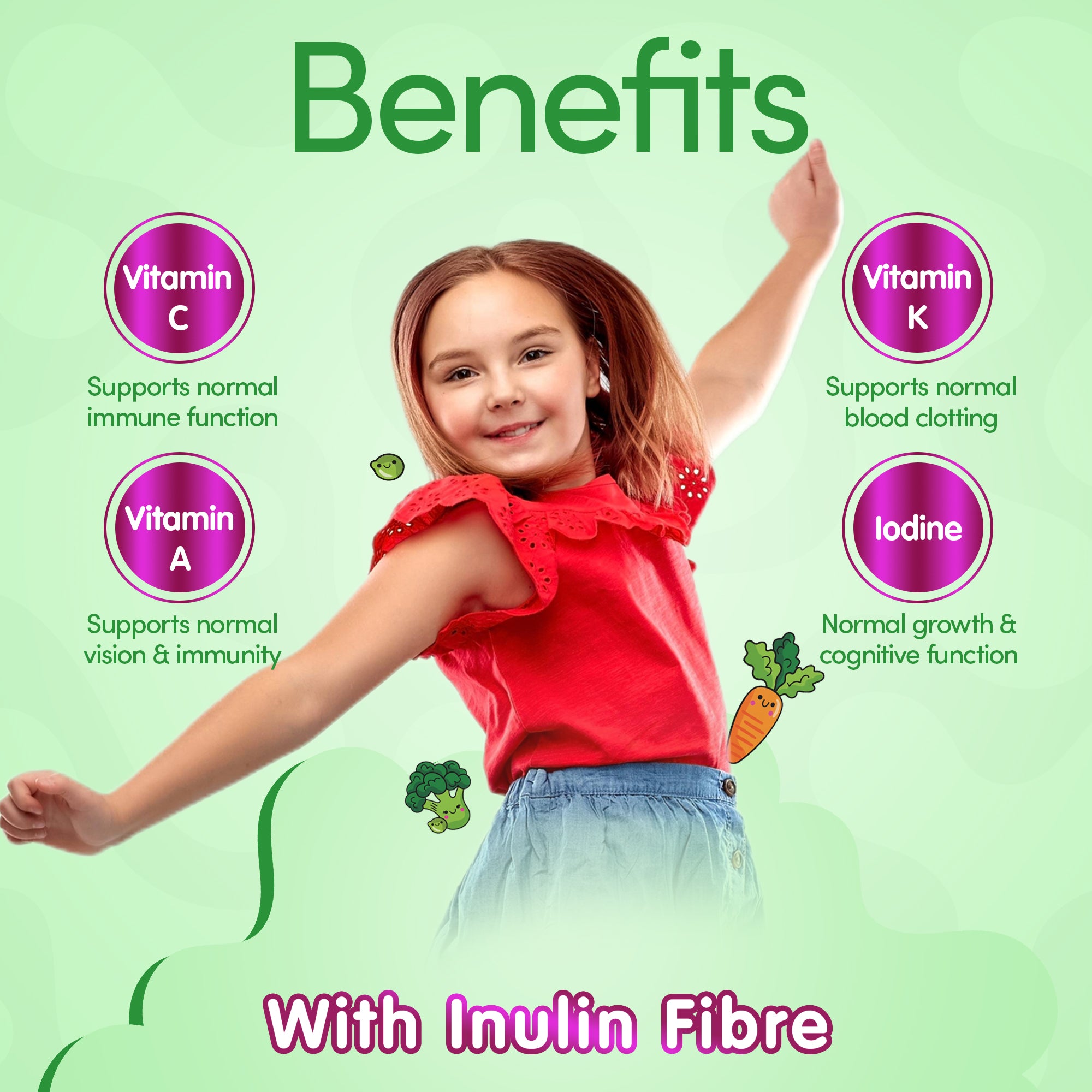 Kids Vegetable Vitamin Gummies