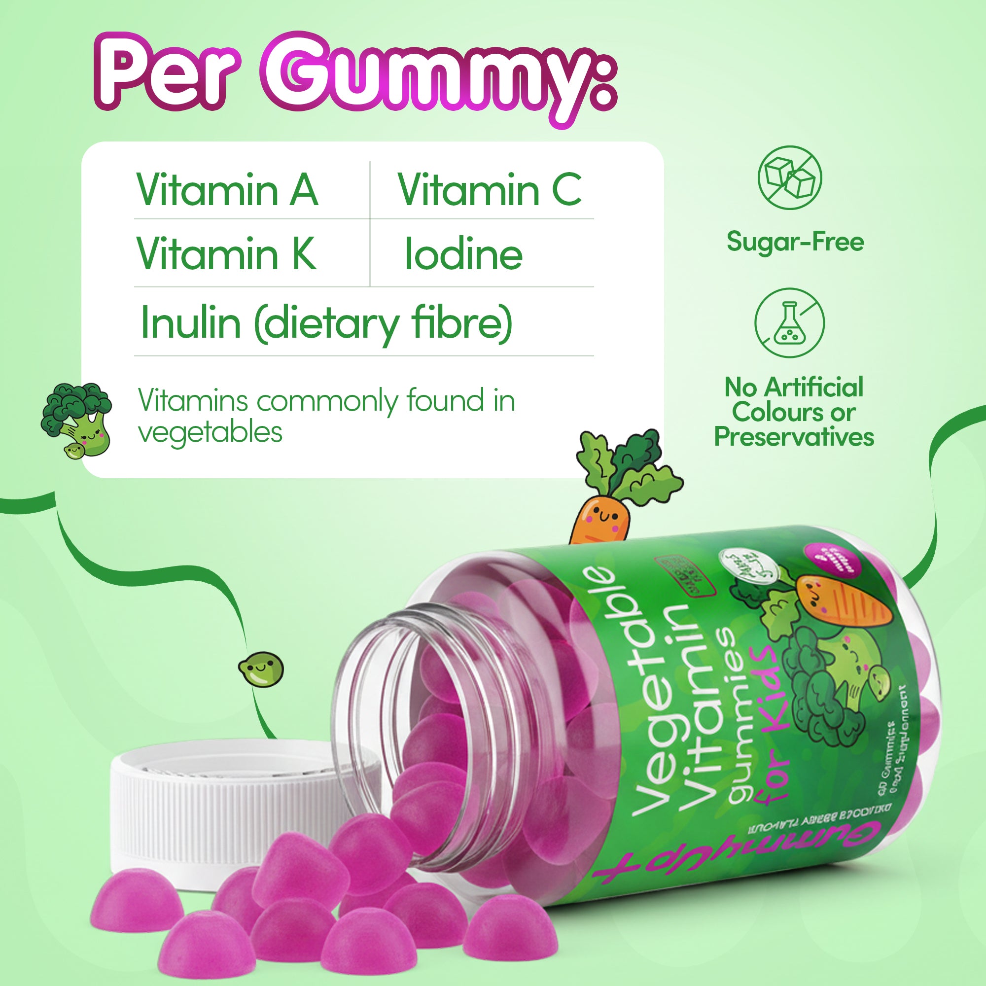 Kids Vegetable Vitamin Gummies