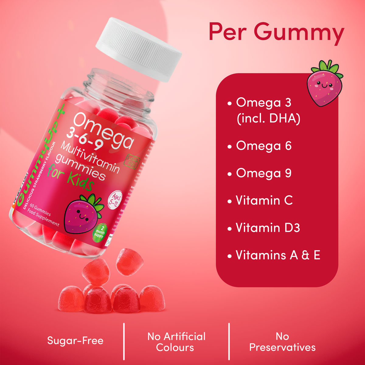Kids Omega 3-6-9 Multivitamin Gummies