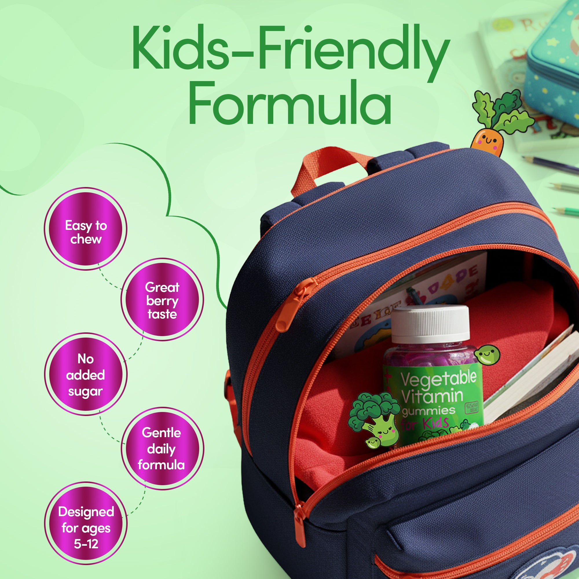 Kids Vegetable Vitamin Gummies