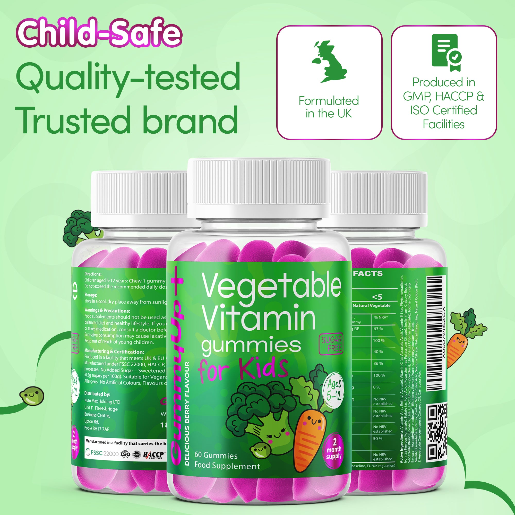 Kids Vegetable Vitamin Gummies