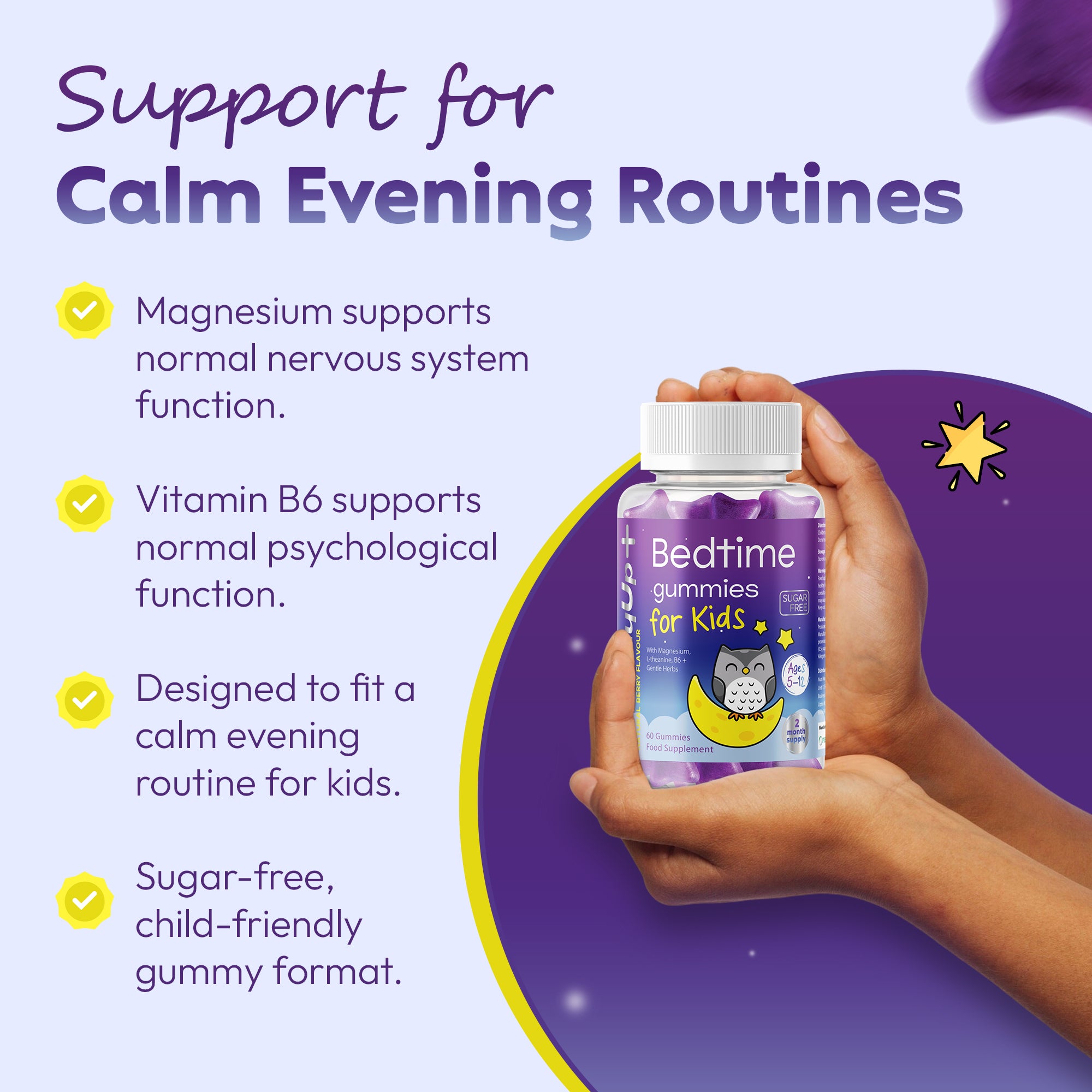 Kids Bedtime Gummies Natural Night-time Support