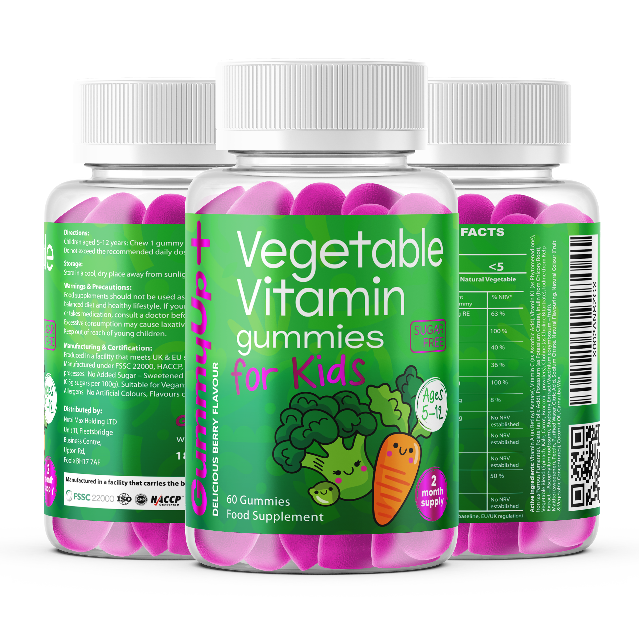 Kids Vegetable Vitamin Gummies